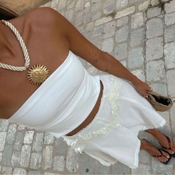 White Strapless Top - Picture 1 of 1